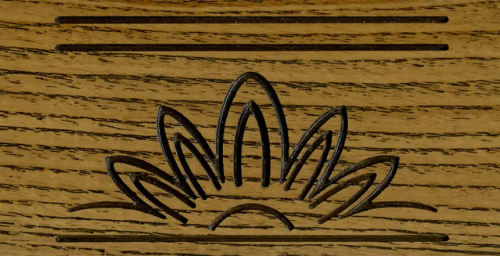 Светлый дуб с чёрной патиной